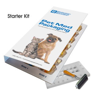Pet Med Packaging 7-Day 2-Multi Doses Per Day Medication Blister Card Starter Kit - 6 Month Supply of Cards for Your Dog or Cat