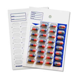 SureMed - One Piece, (Blister Built into Card) Cold Seal, 31-Day Single Dose Medication Blister Cards – 100 Cards