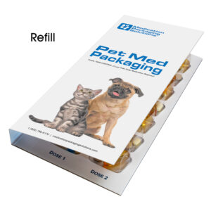Pet Med Packaging 7-Day 2-Multi Doses Per Day Medication Blister Card Refill - 6 Month Supply of Cards for Your Dog or Cat